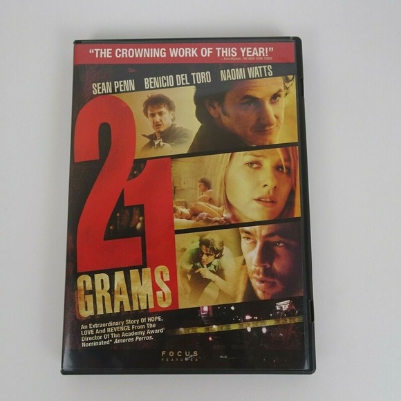 🍿21 Grams Movie (DVD) Factory Sealed NEW Sean Penn Benicio Del Toro Naomi Watts - Picture 1 of 6